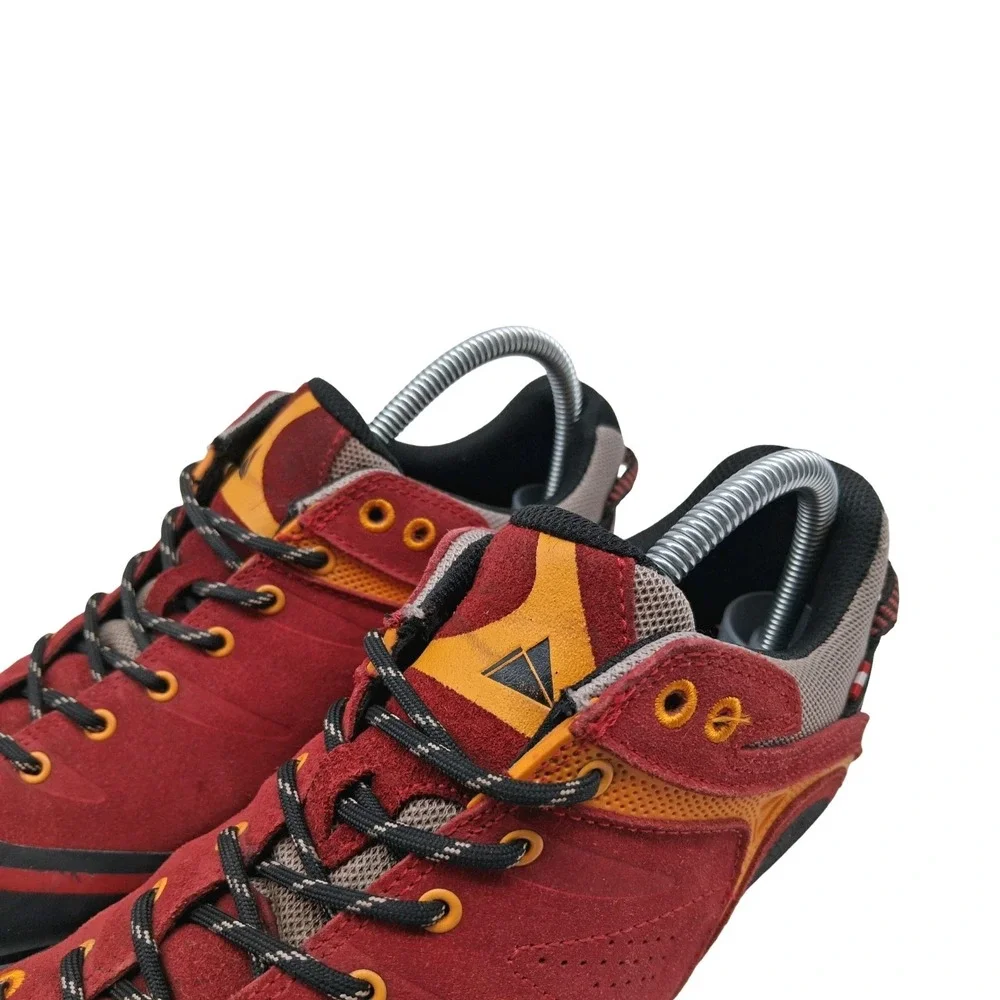 Dachstein Shoes Mens Size 8.5 Red Suede Trail Hiking Approach Vibram Sneakers_5